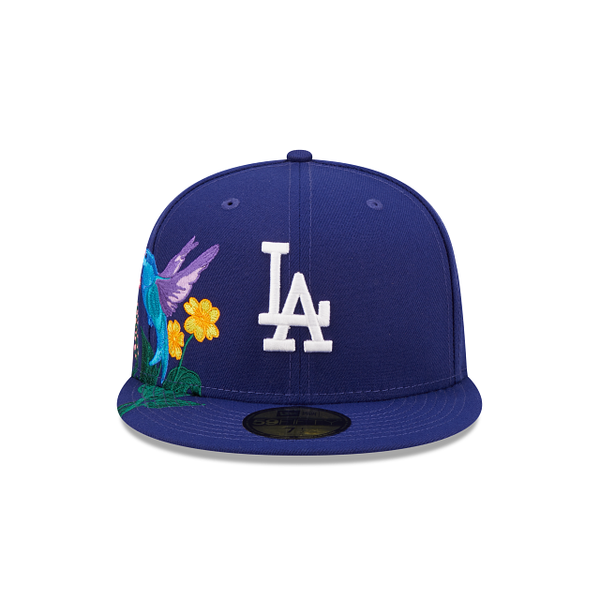 Los Angeles Dodgers SIDE-BLOOM Royal Fitted Hat by New Era