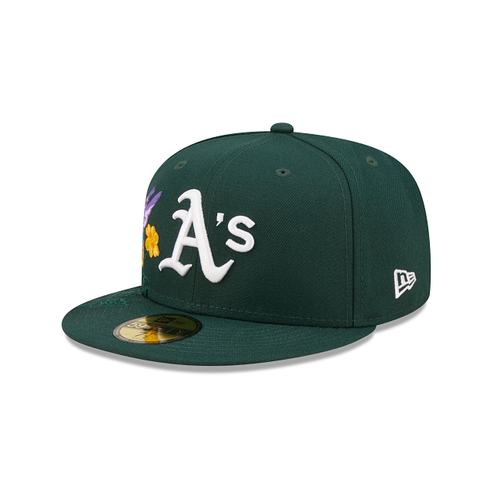 Green Oakland Athletics Blooming Gray Bottom New Era 59Fifty Fitted