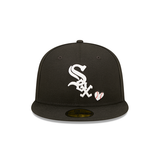 Black Chicago White Sox Team Heart Gray Bottom 2005 World Series New Era 59Fifty Fitted