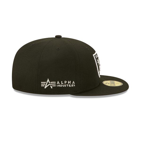 Black Alpha Gray 59Fifty X Fitted Vegas Raiders Las Exclusive Industries Era New Bottom –
