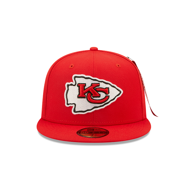 Red Alpha Industries X Kansas City Chiefs Black Bottom New Era 59Fifty Fitted