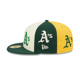Oakland Athletics Green Bottom Logo Pinwheel New Era 59Fifty Fitted