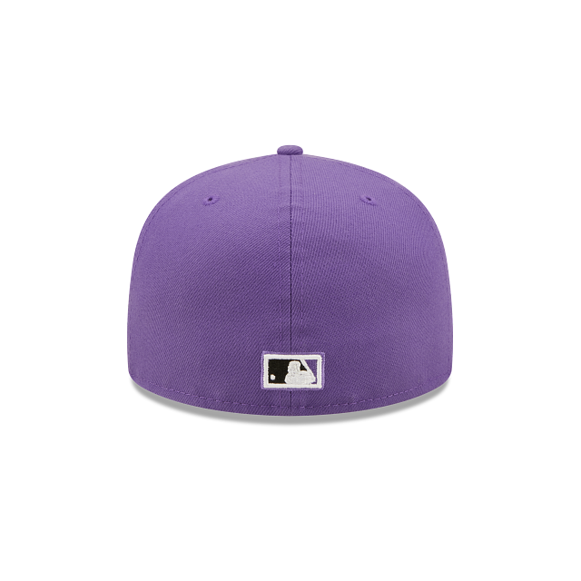 Purple Arizona Diamondbacks 2001 World Series Groovy Patch Gray Bottom 59FIFTY Fitted