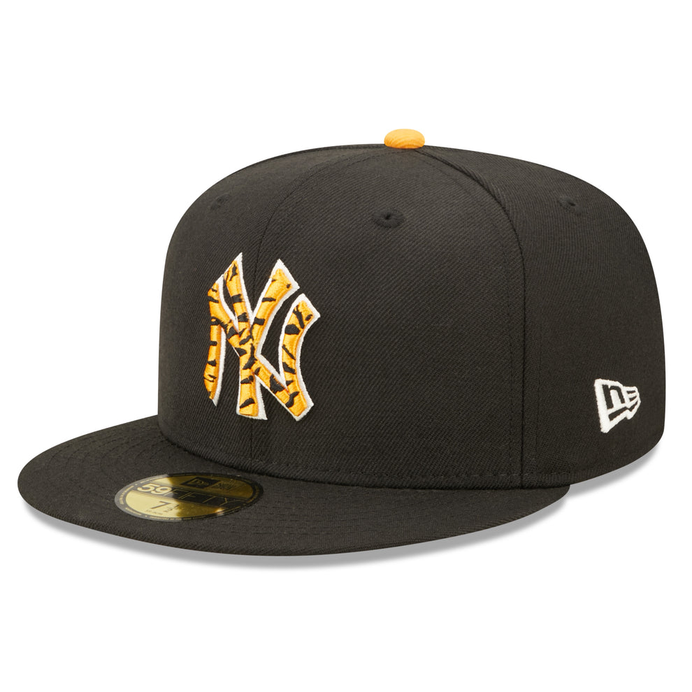 Black New York Yankees Tigerfill 1996 World Series Patch Orange Bottom 59FIFTY Fitted