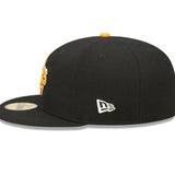 Black Oakland Athletics Tigerfill 1989 World Series Patch Orange Bottom 59FIFTY Fitted