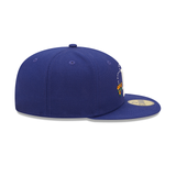 Royal Blue Los Angeles Dodgers Watercolor Floral Bottom New Era 59Fifty Fitted