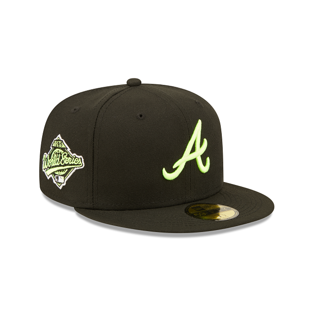 New Era 59FIFTY Atlanta Braves Summer Pop Fitted Hat 7 3/4 / Black