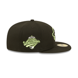 Black Toronto Blue Jays Neon Green Snakeskin Bottom 1992 World Series Side Patch New Era 59Fifty Fitted