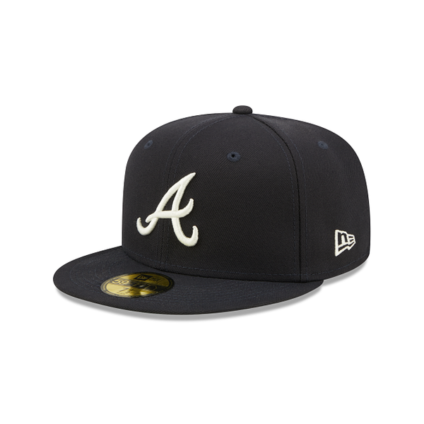 Navy Blue Atlanta Braves Green Citrus Pop Bottom 1995 World Series Side Patch New Era 59Fifty Fitted