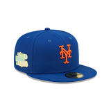 Royal Blue New York Mets Lime Green Citrus Pop Bottom 1986 World Series Side Patch New Era 59Fifty Fitted