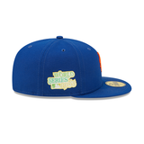 Royal Blue New York Mets Lime Green Citrus Pop Bottom 1986 World Series Side Patch New Era 59Fifty Fitted