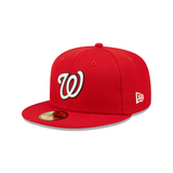 Red Washington Nationals Green Citrus Pop Bottom 2019 World Series Side Patch New Era 59Fifty Fitted