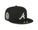Black Atlanta Braves Gray Bottom 2021 World Series Side Patch New Era 59Fifty Fitted