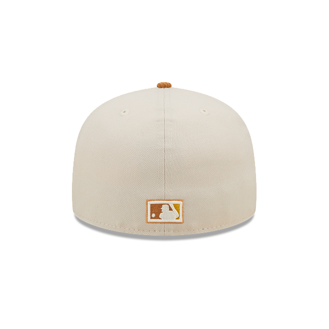 Stone Florida Marlins Tan Corduroy Visor Dark Green Bottom 1997 World Series Side Patch New Era 59Fifty Fitted