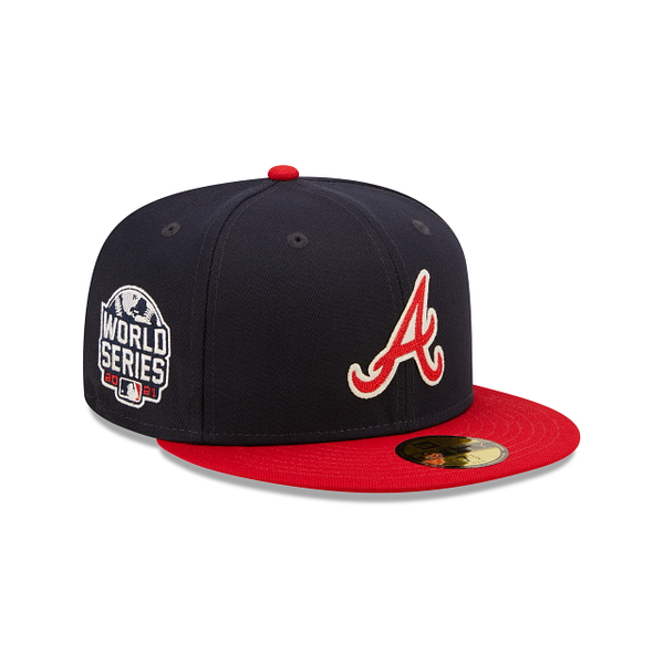Navy Blue Atlanta Braves 2021 World Series Letterman 59FIFTY