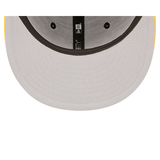 Black Pittsburgh Pirates Yellow Visor Gray Bottom 76th World Series Side Patch Letterman New Era 59FIFTY Fitted