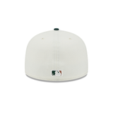 Off White Atlanta Braves Outdoor Patch Dark Green Visor Toast Bottom 59FIFTY Fitted