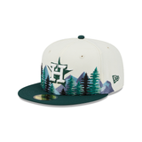 Off White Houston Astros Outdoor Patch Dark Green Visor Toast Bottom 59FIFTY Fitted