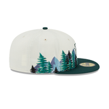 Off White Houston Astros Outdoor Patch Dark Green Visor Toast Bottom 59FIFTY Fitted