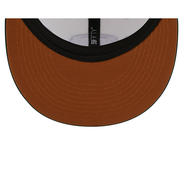Off White Houston Astros Outdoor Patch Dark Green Visor Toast Bottom 59FIFTY Fitted