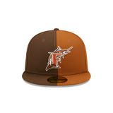 Split Florida Marlins Rust Orange Bottom 1997 World Series Side Patch New Era 59Fifty Fitted