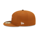 Split Houston Astros Rust Orange Bottom 2017 World Series Side Patch New Era 59Fifty Fitted