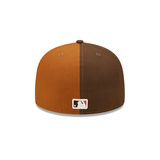 Split Houston Astros Rust Orange Bottom 2017 World Series Side Patch New Era 59Fifty Fitted