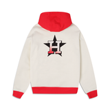 Off White Houston Astros New Era Lava Red Color Pack Team Front & Back Pullover Hoodie