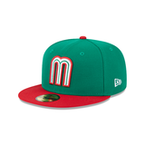 Kelly Green Mexico Red Visor Gray Bottom 2023 World Baseball Classic New Era 59Fifty Fitted