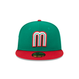 Kelly Green Mexico Red Visor Gray Bottom 2023 World Baseball Classic New Era 59Fifty Fitted