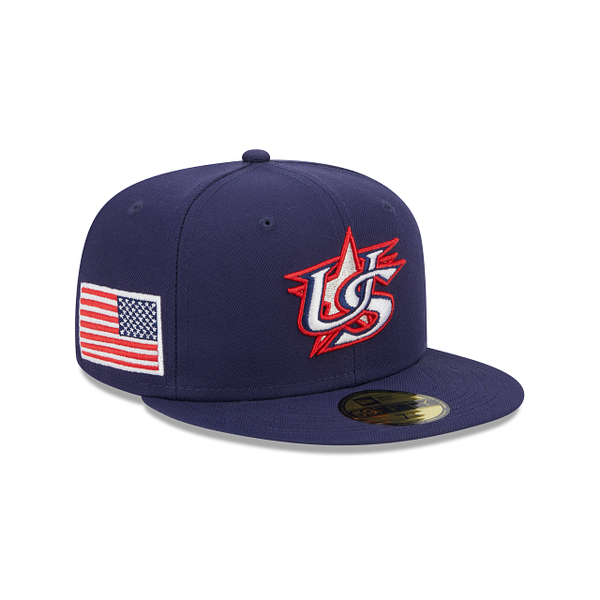 2023WBC USA代表 New Era 59FIFTY USキャップ Navy Blue USA Gray Bottom 2023 World Baseball Classic New Era