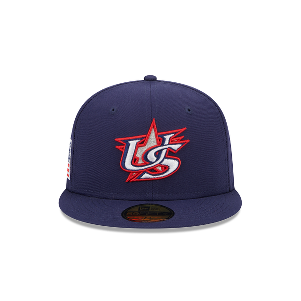 Navy Blue USA Gray Bottom 2023 World Baseball Classic New Era 59Fifty Fitted