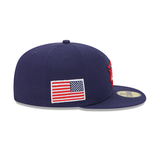 Navy Blue USA Gray Bottom 2023 World Baseball Classic New Era 59Fifty Fitted