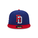 Royal Blue Dominican Republic Red visor Gray Bottom 2023 World Baseball Classic New Era 59Fifty Fitted