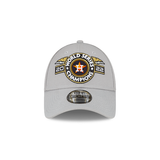 Gray Houston Astros New Era 2022 World Series Champions Locker Room 9FORTY Adjustable Hat