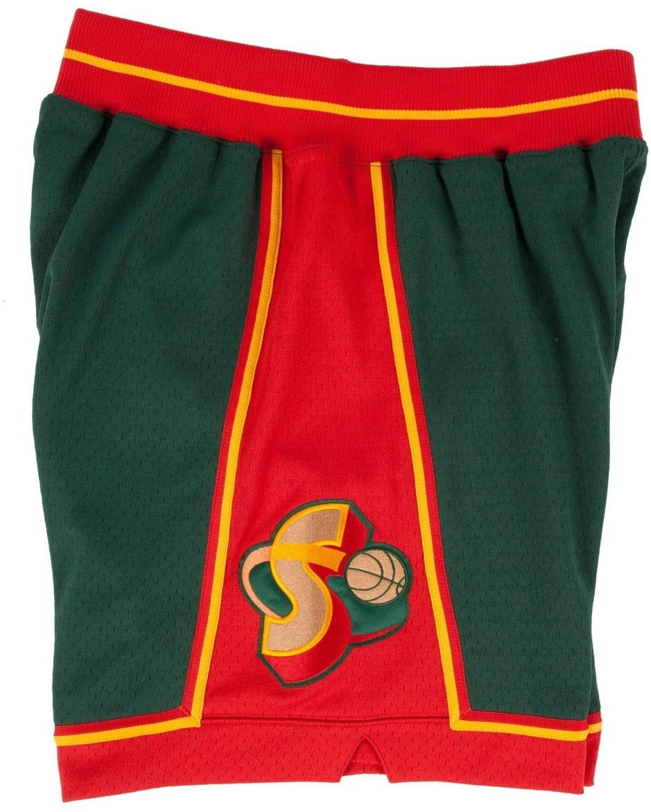 Men's Seattle SuperSonics Mitchell & Ness Green/Red Hardwood Classics Just  Don Shorts