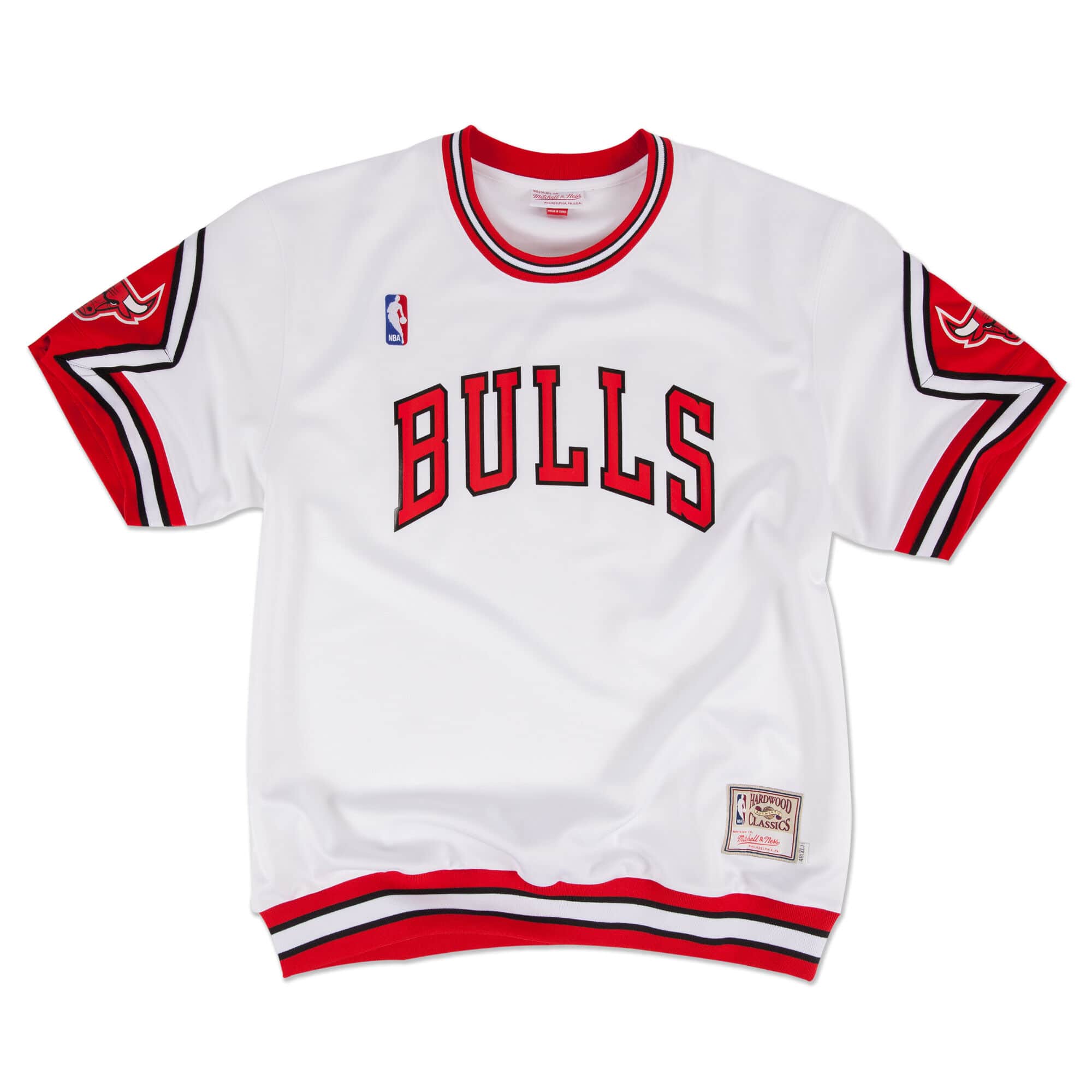 Mitchell & Ness White Chicago Bulls 1987-88 Authentic Shooting Shirt