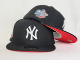 Black New York Yankees Infrared Bottom 1998 World Series Side Patch New Era 59Fifty Fitted