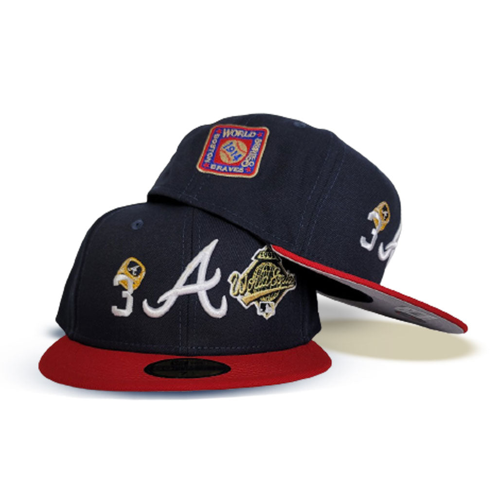 Atlanta Braves 3X World Series Champions Ring New Era 59Fifty Fitted