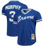 Atlanta Braves Dale Murphy Mitchell & Ness Royal Cooperstown Mesh Batting Practice Jersey
