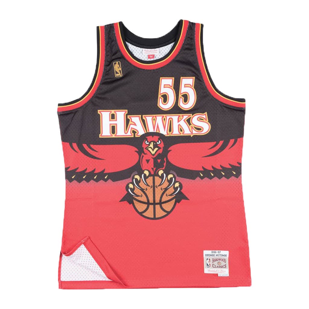 atlanta hawks fan gear Atlanta Hawks Dikembe Mutombo Mitchell & Ness NBA... XL