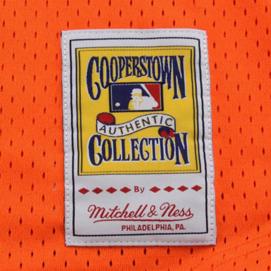 Men's Mitchell & Ness Cal Ripken Jr Orange Baltimore Orioles 1988 Authentic Cooperstown Collection Mesh Batting Practice Jersey