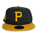 Black / Yellow Pittsburgh Pirates Gray Bottom 1971 World Series Side Patch New Era 59Fifty Fitted