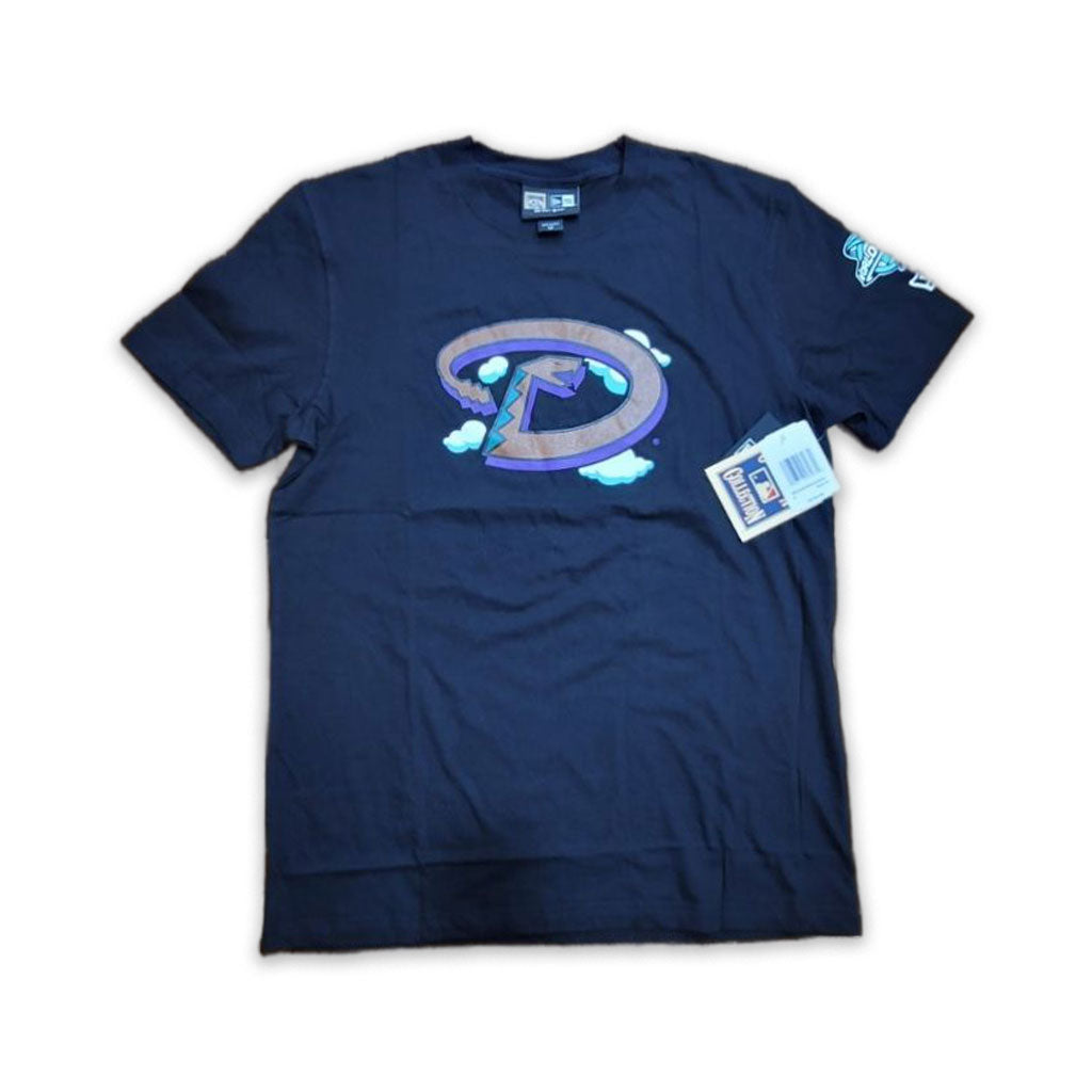 Black Arizona Diamondbacks 2001 World Series New Era " Cloud Collection" T-Shirt