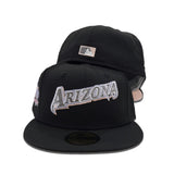 Black Arizona Diamondbacks Blush Bottom 10th Anniversary Side Patch New Era 59Fifty Fitted