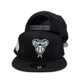 Black Arizona Diamondbacks Gray Bottom 2001 World Series Side Patch Color Pack New Era 9Fifty Snapback