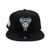 Black Arizona Diamondbacks Gray Bottom 2001 World Series Side Patch Color Pack New Era 9Fifty Snapback