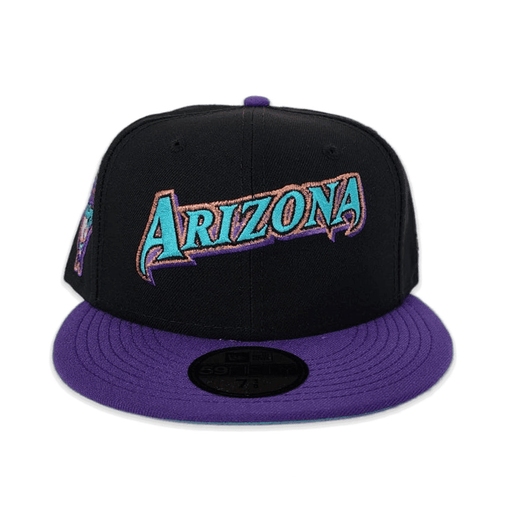 Arizona Diamondbacks (Purple) 1998 Inaugural Season New Era 59FIFTY Fitted (Teal Under Visor)