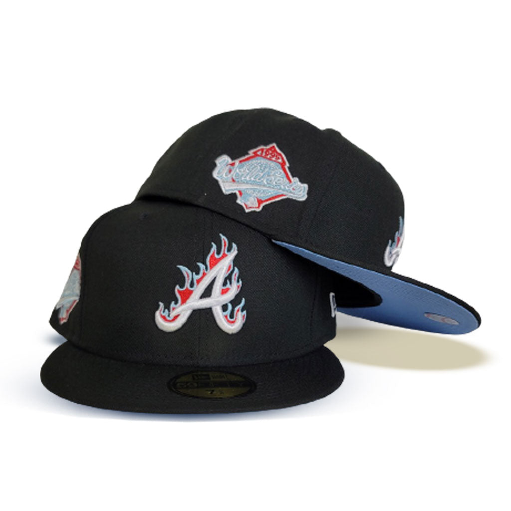 Atlanta Braves Storm Gray Black MLB 59Fifty Fitted - snowhoodie