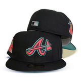 Black Atlanta Braves Mint Green Bottom 2000 All Star Game Patch New Era 59Fifty Fitted
